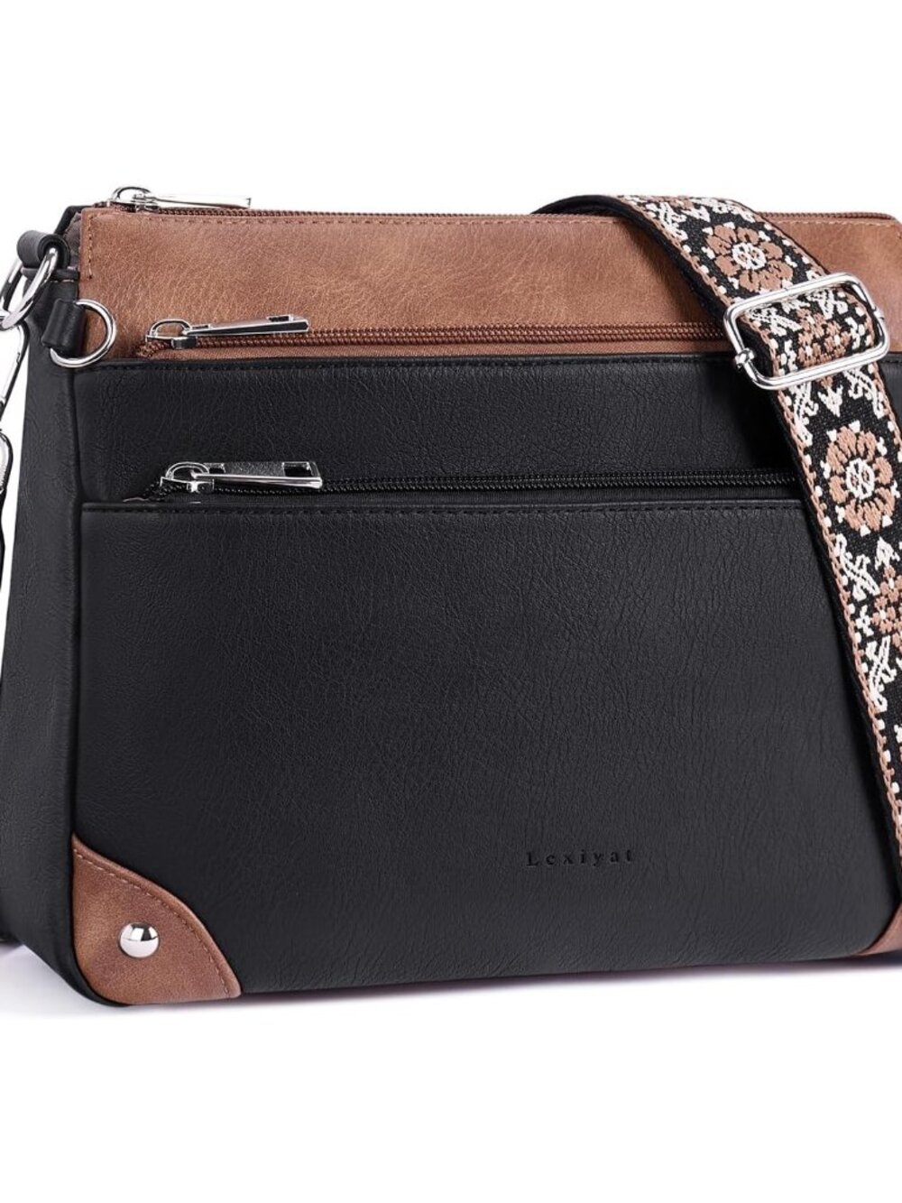 Crossbody Bags for Women Rfid Travel Crossbody Purses Leather Handbags Medium Sh